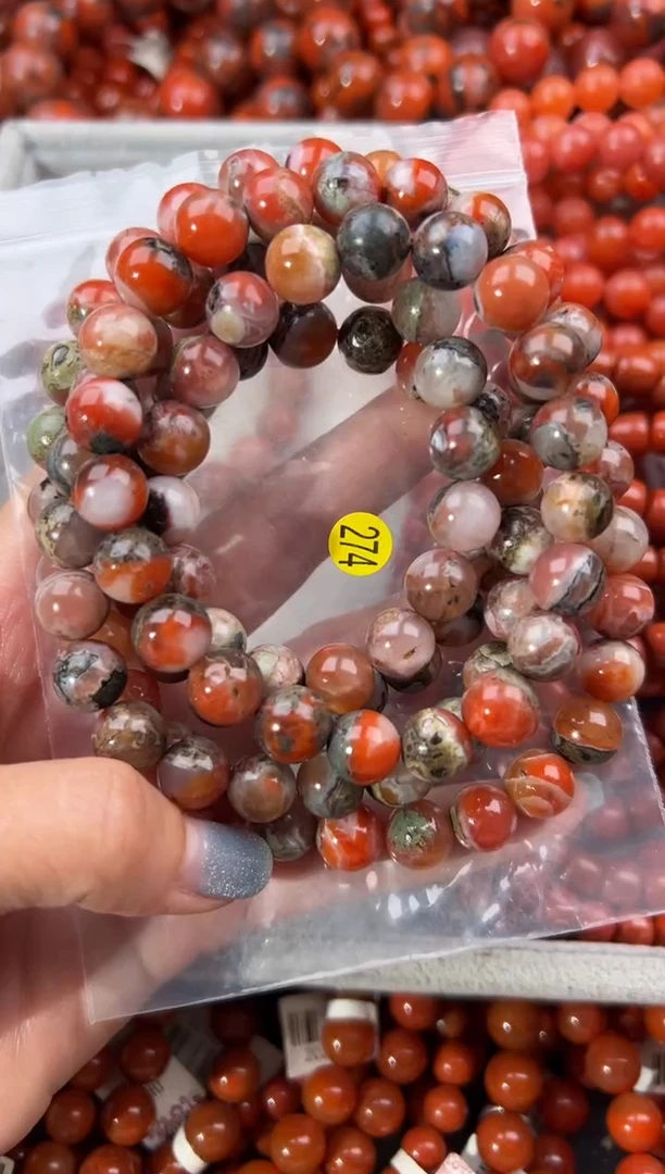 未镶嵌手串南红玛瑙10+