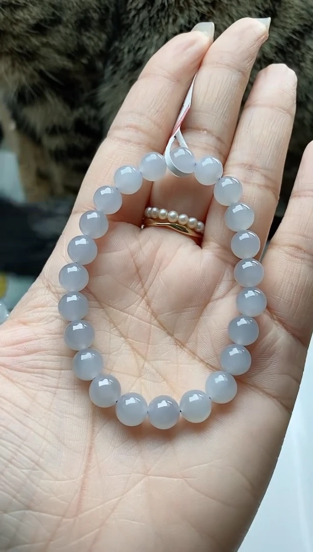 【闪购商品】和田玉手链未镶嵌冰紫140一条