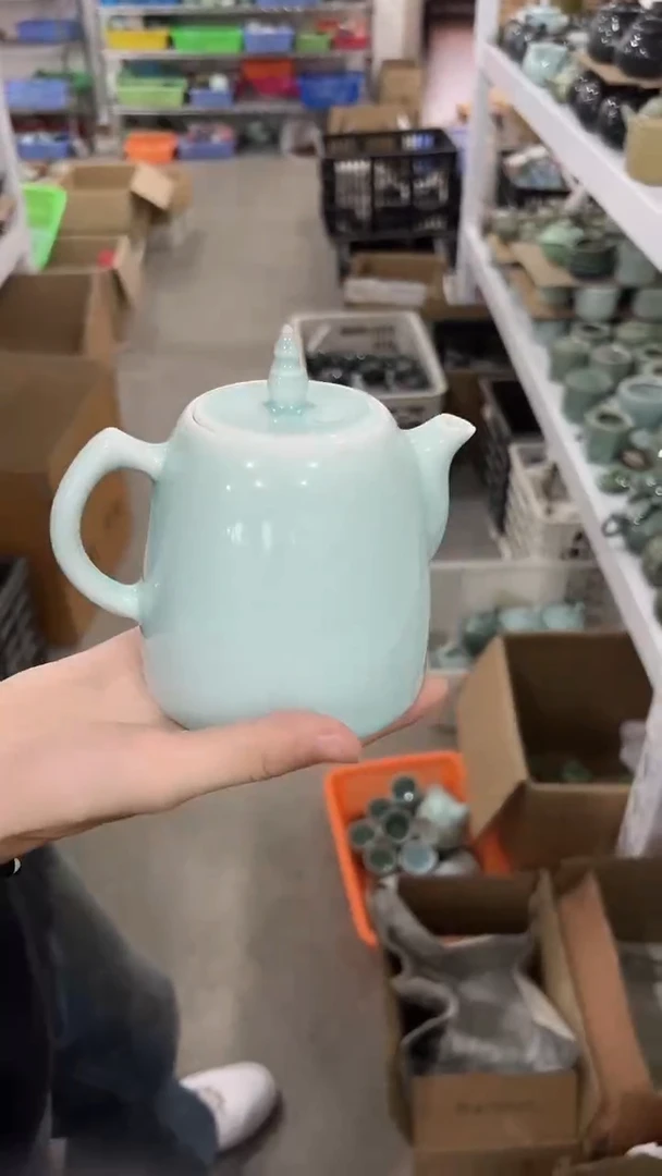 龙泉云间青瓷小米茶器