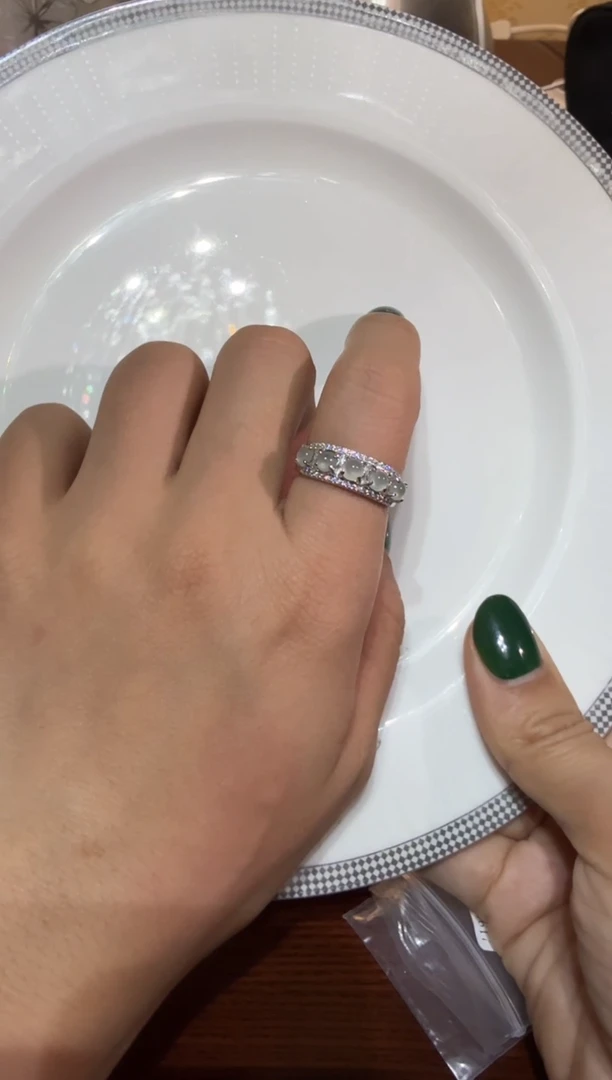 【闪购商品】翡翠戒指银S925镶嵌111 戒指