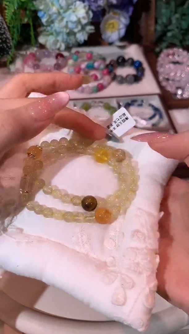 合金手串水晶1420天然水晶手串 多样性发货