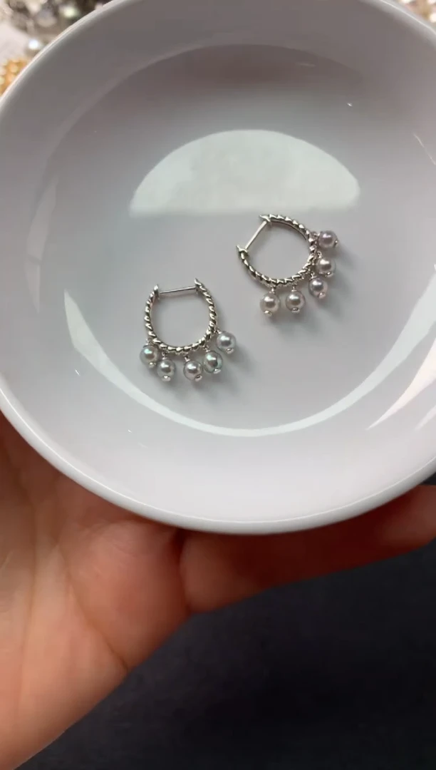 【闪购商品】海水珍珠耳饰18K金镶嵌S220|2680