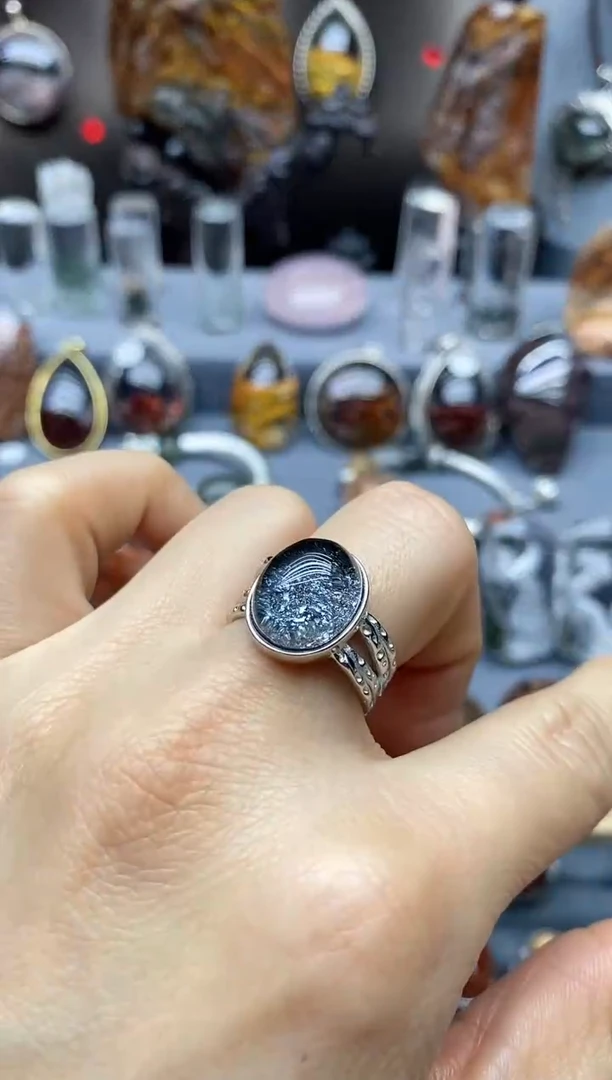 【闪购商品】水晶戒指银S925镶嵌水晶水晶