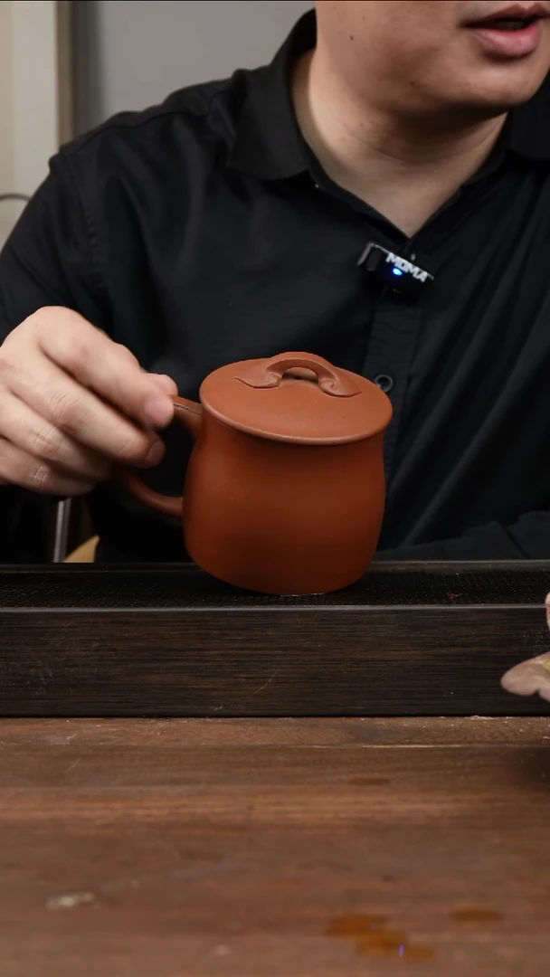茶杯紫砂红清水 如意盖杯  ！