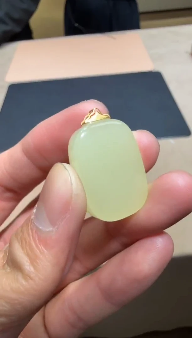 颈饰18K金镶嵌和田玉12.31仙女姐姐 多样性拍一发一代购不退