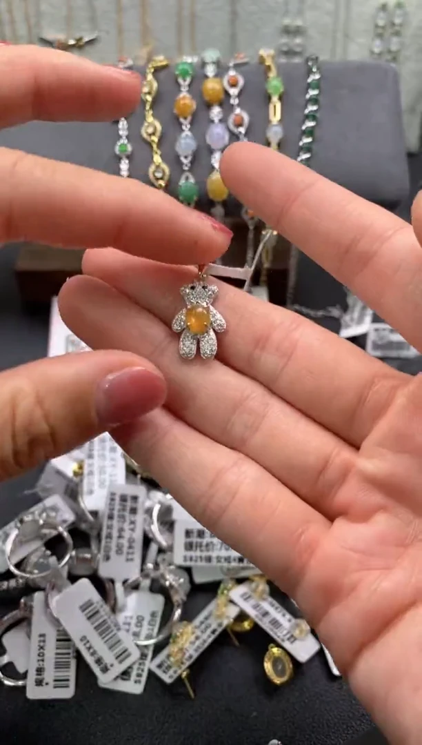 【闪购商品】翡翠戒指银S925镶嵌22222222     4