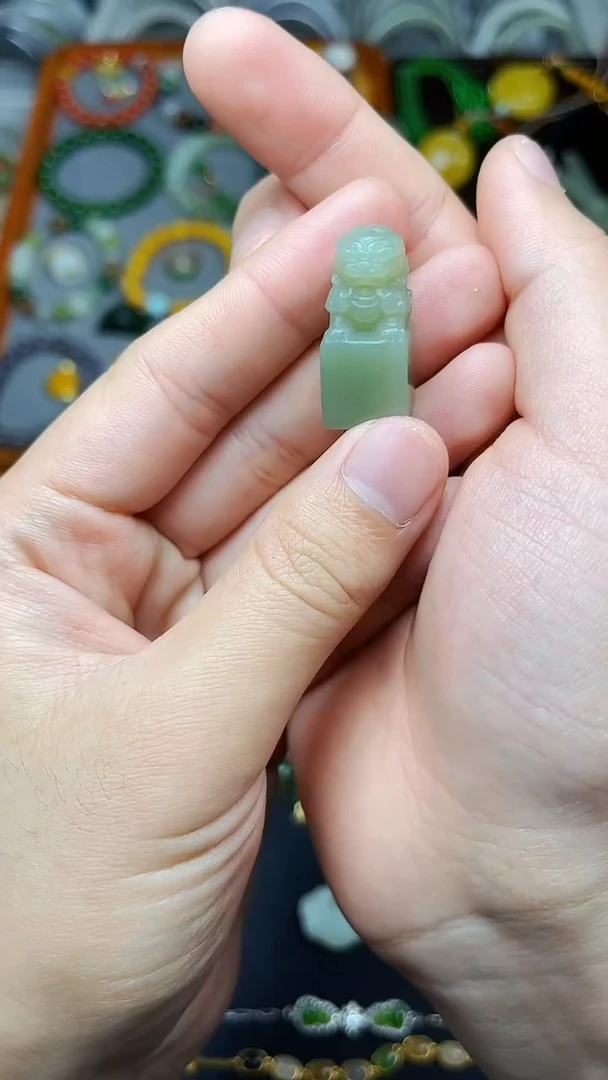 未镶嵌和田玉摆件印章 06