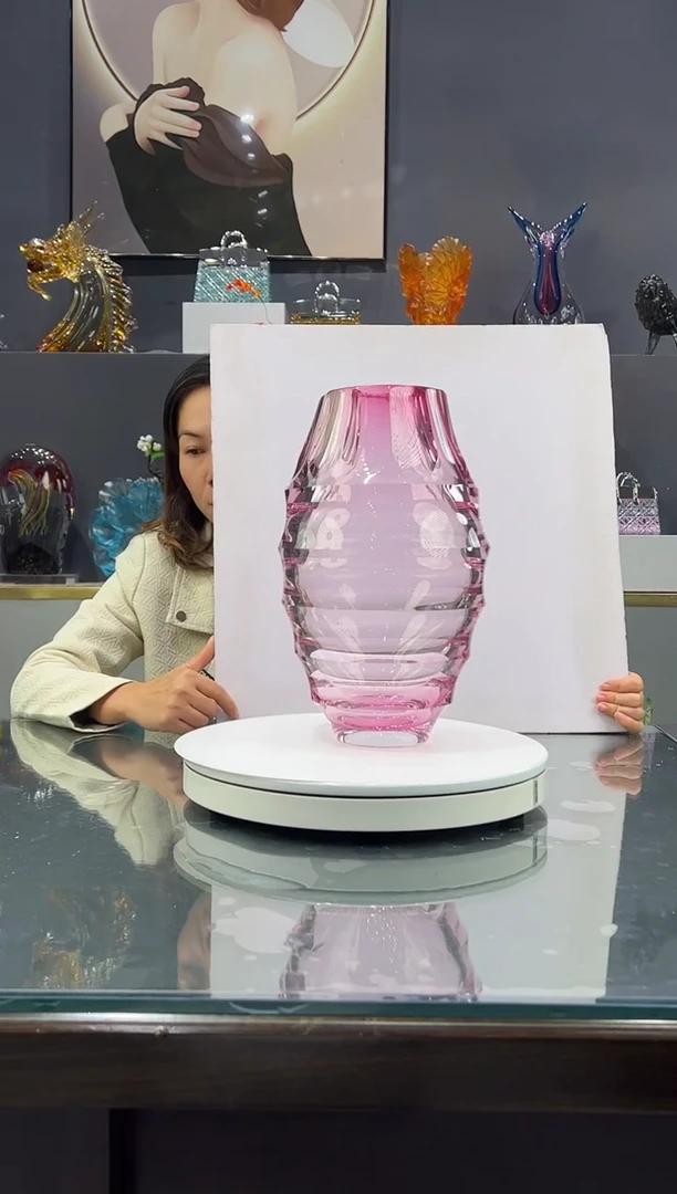 琉璃水晶琉璃花瓶1个