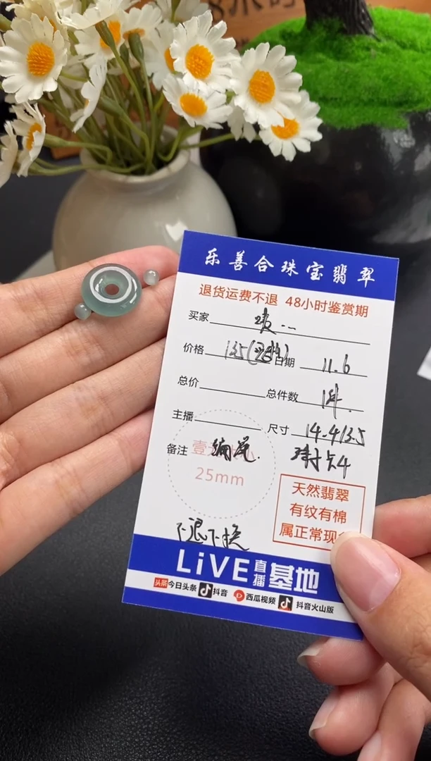 颈饰未镶嵌翡翠咦**～冰种甜甜圈