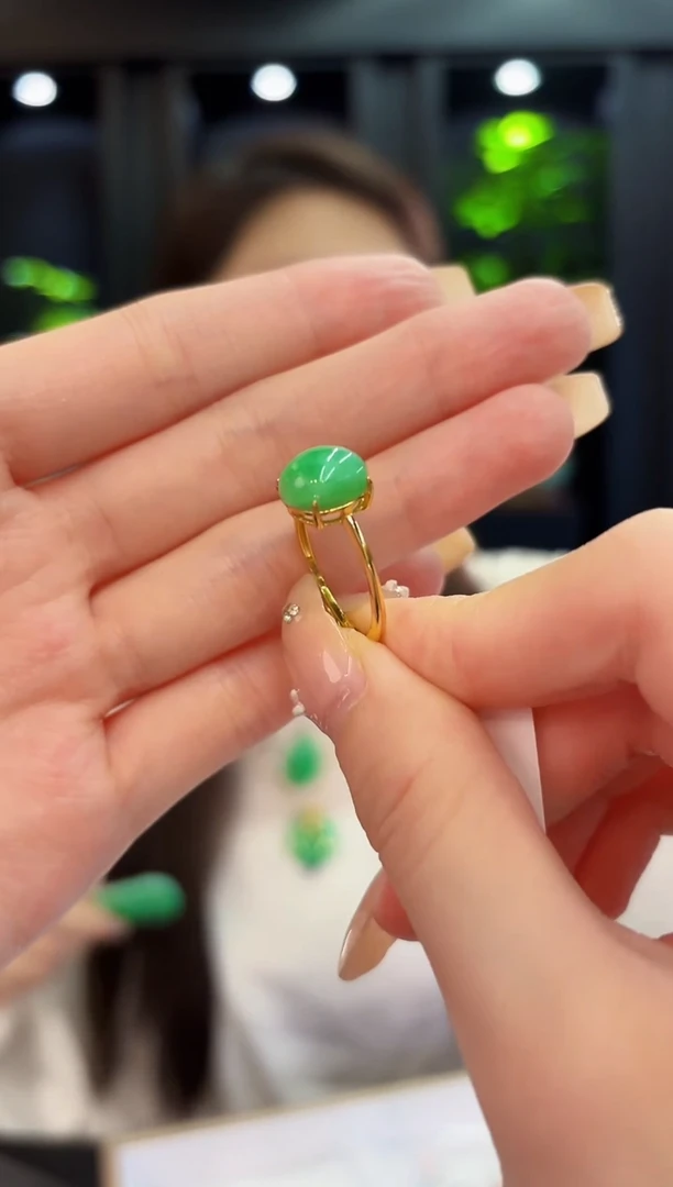 翡翠戒指未镶嵌缅料A货/多样性发货/一件