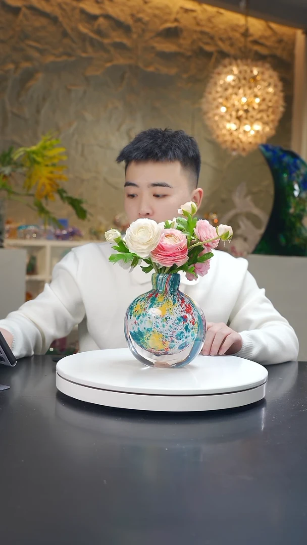 手工艺品琉璃莫奈花园设计款香薰瓶