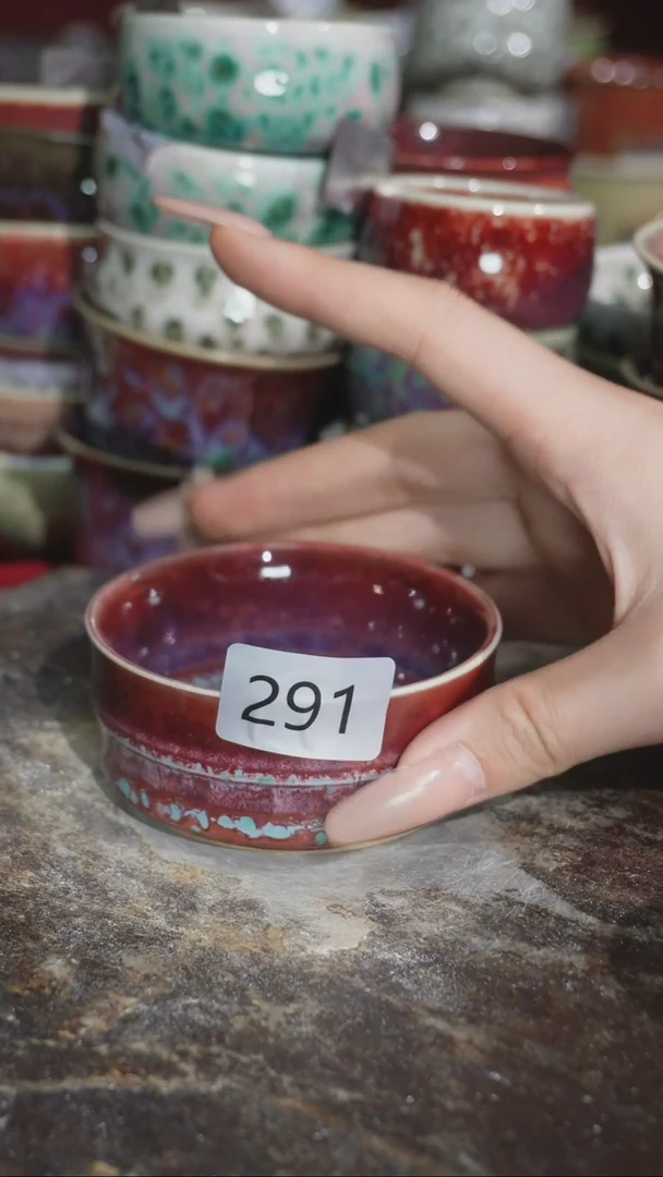 摆件精品窑变钧瓷茶器