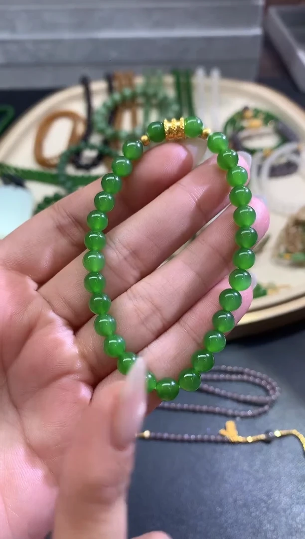 未镶嵌手串和田玉E118|多样性发货一件|1800