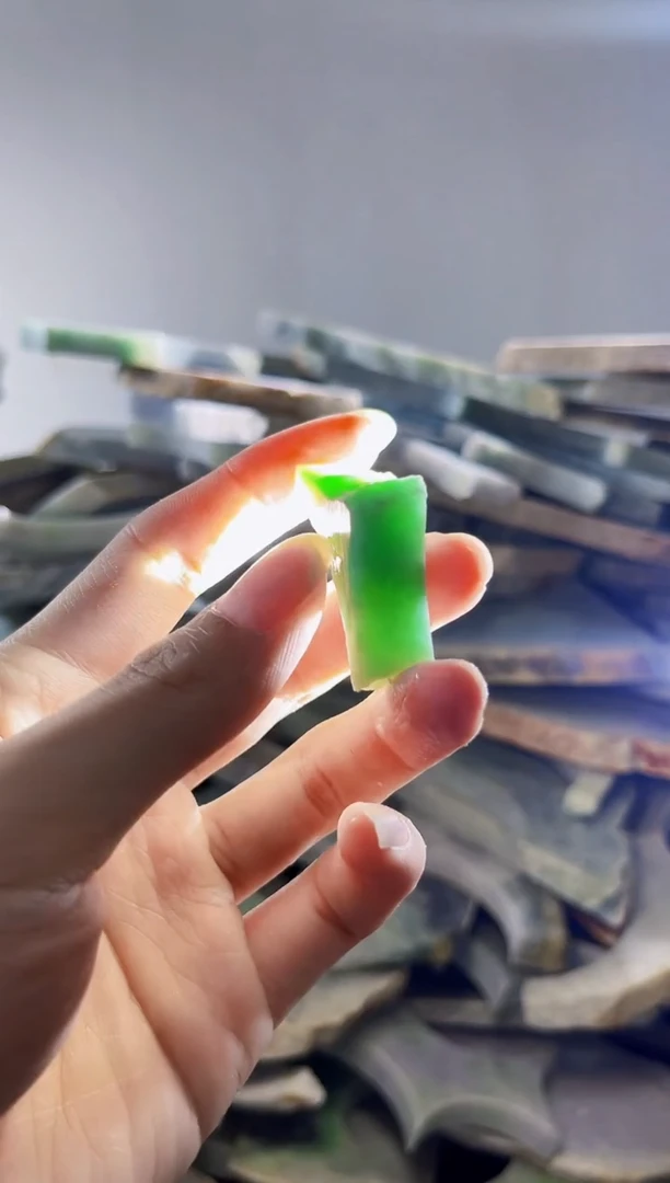 裸石翡翠 缅甸翡翠A货陈6198