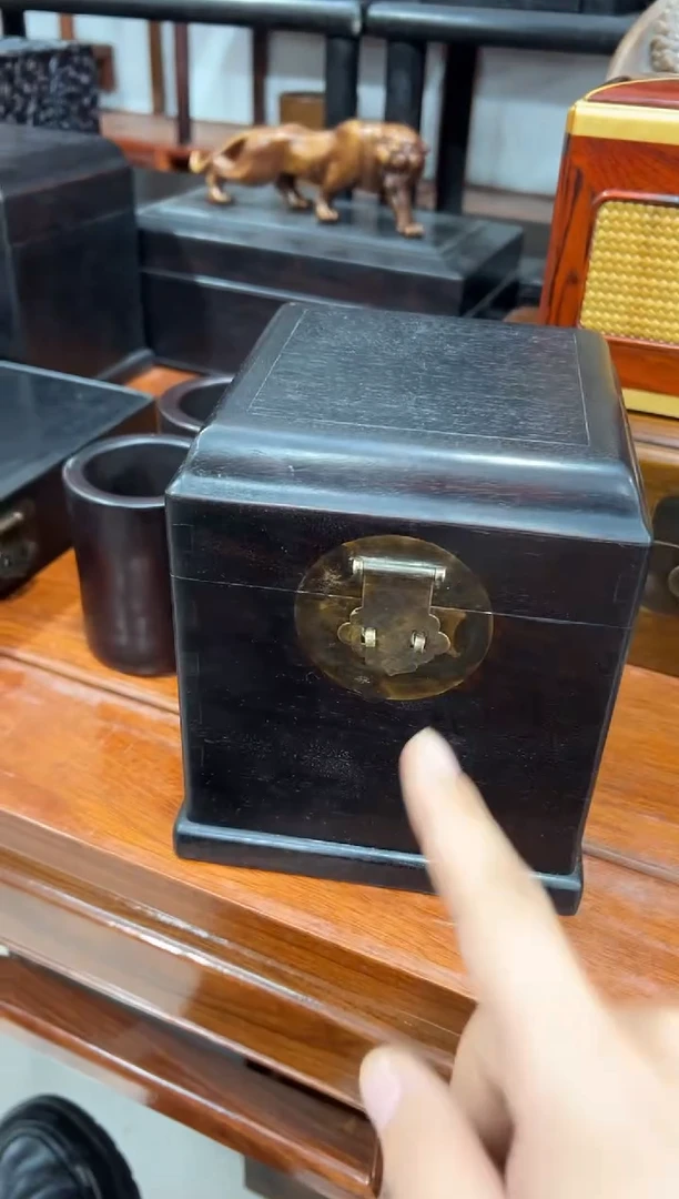 紫檀木印章盒111