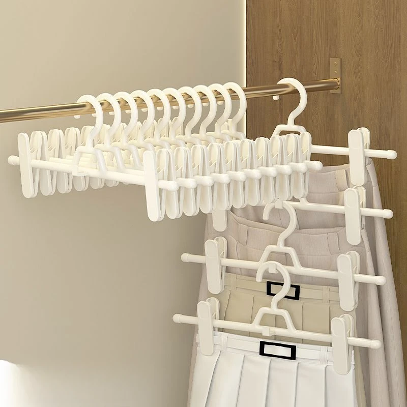 高档裤夹子无痕家用jk衣架裤架加厚挂裤子裙子收纳防滑多功能晾晒