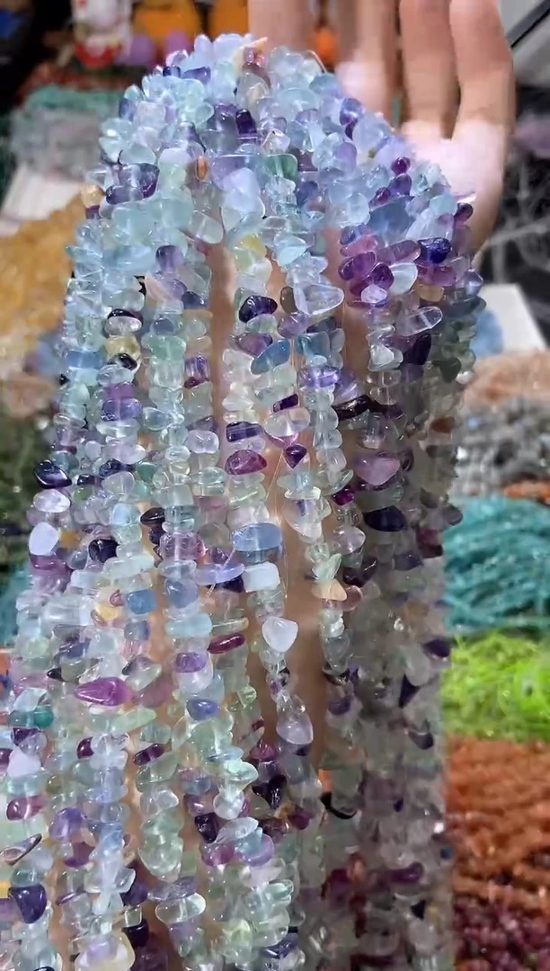 水晶珠宝半成品未镶嵌AAAA浅萤