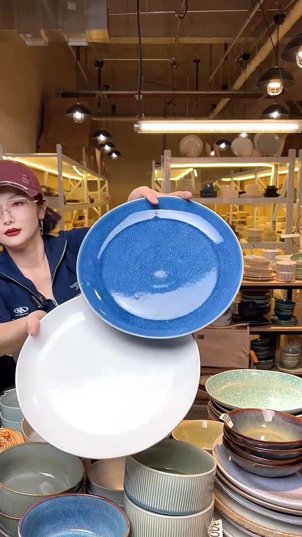 瓷101外贸尾货高温釉下彩陶瓷餐具默认微瑕