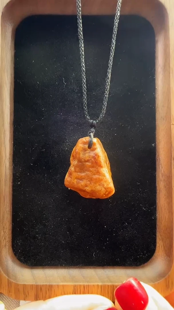 未镶嵌颈饰蜜蜡蜜蜡全皮吊坠