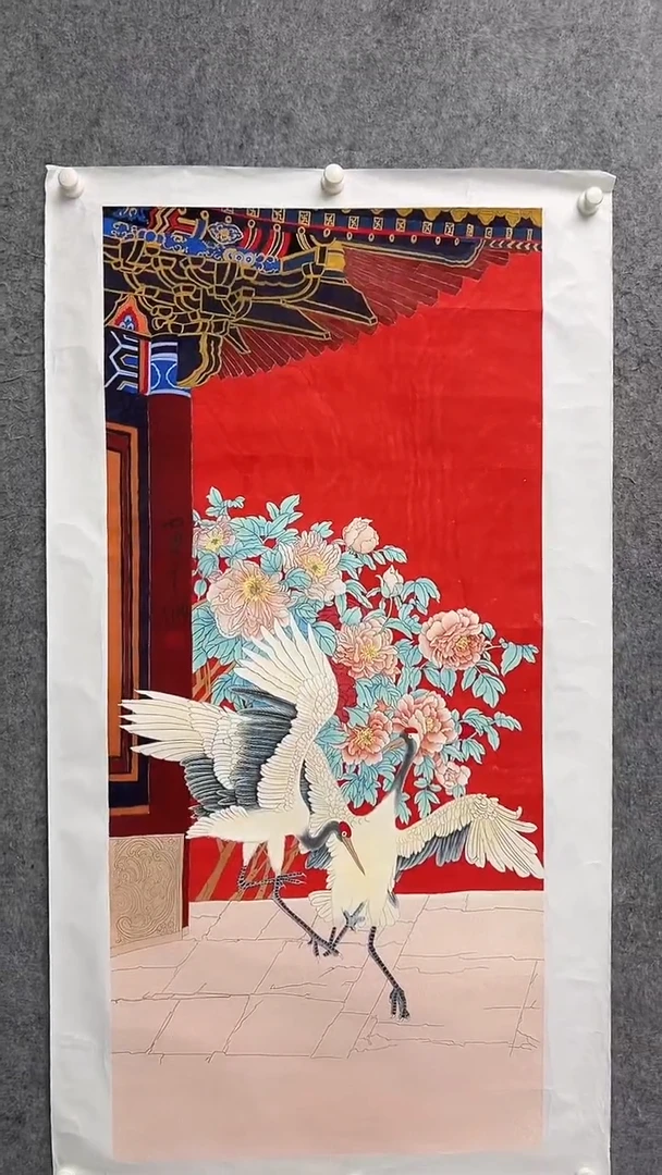 国画李纲-8平尺-花鸟国画
