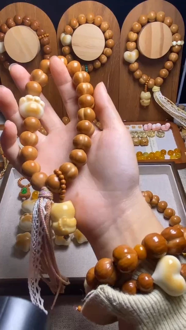 手串猴头核桃高*全品光面聚宝盆藏式一套手持