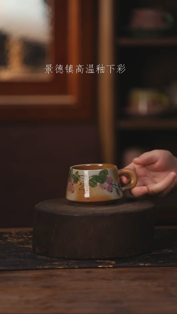陶瓷景德镇高温釉下手绘陶瓷576