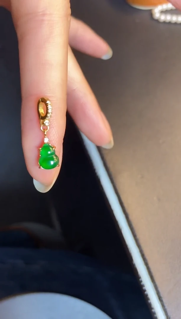 吊坠(不含链)银S925镶嵌翡翠1