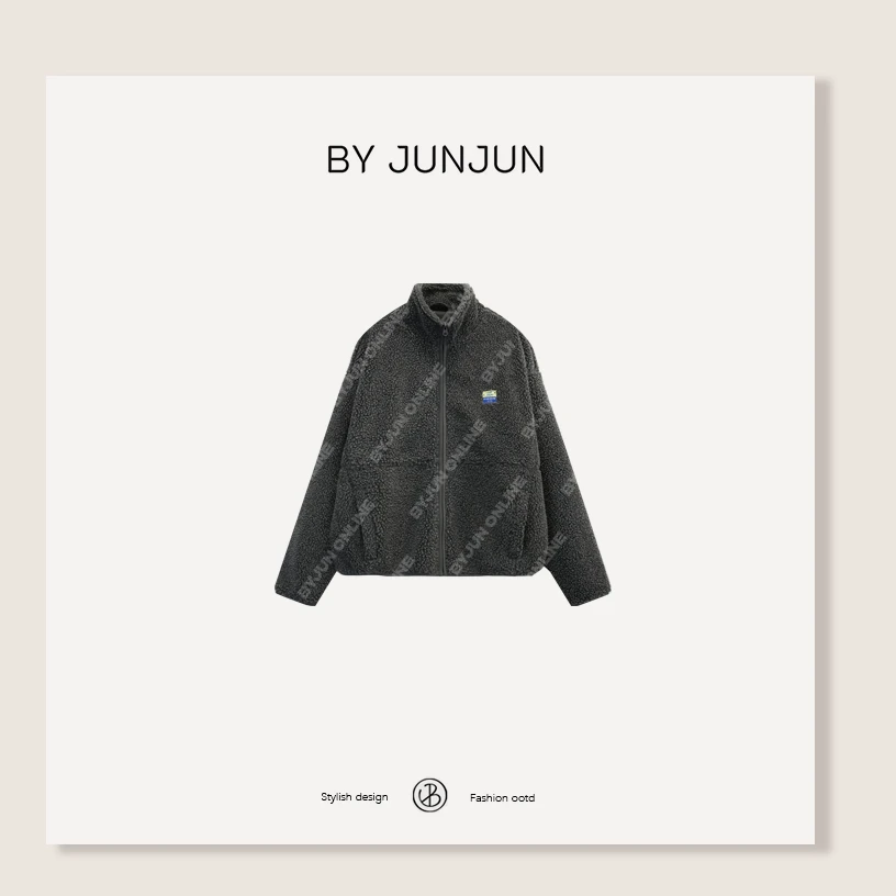 ByJunjun 【雾霾颗粒】摇粒绒外套韩国定制面料舒适保暖上衣