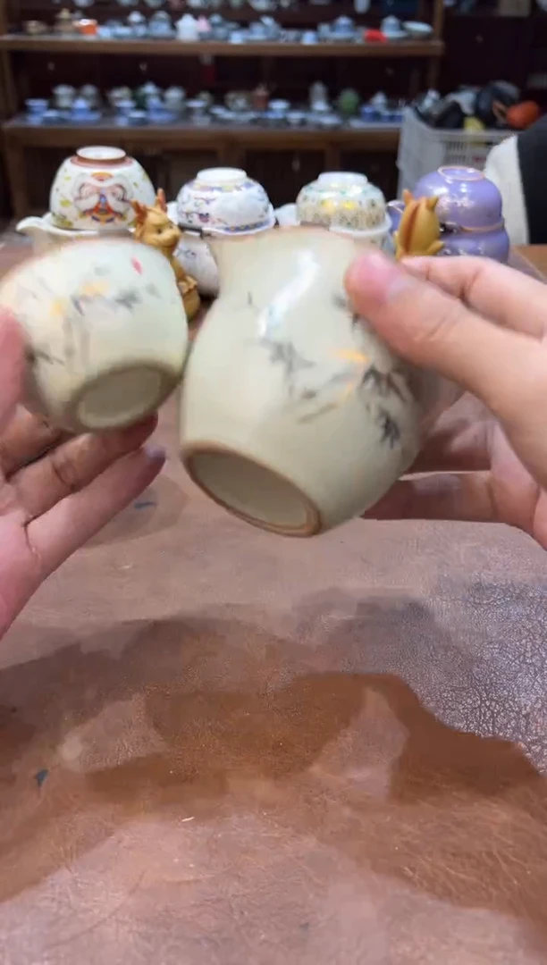真的很便宜会开片的旅行茶具