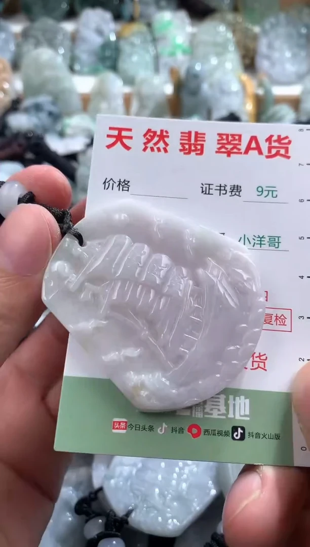 翡翠未镶嵌吊坠(不含链)1