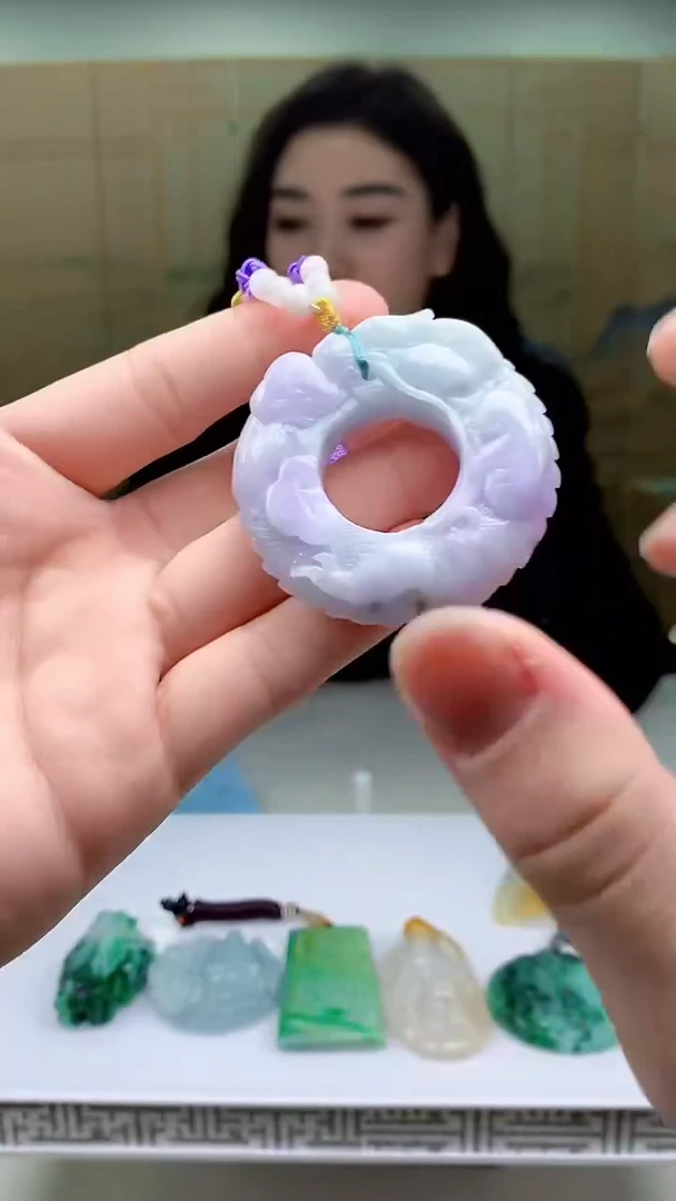 【闪购商品】定制翡翠未镶嵌4829bb-毛货挂件9