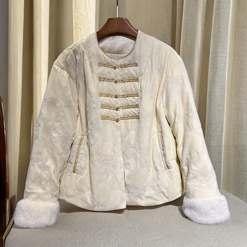 【锦衣服饰】8120新国风盘扣羽绒服