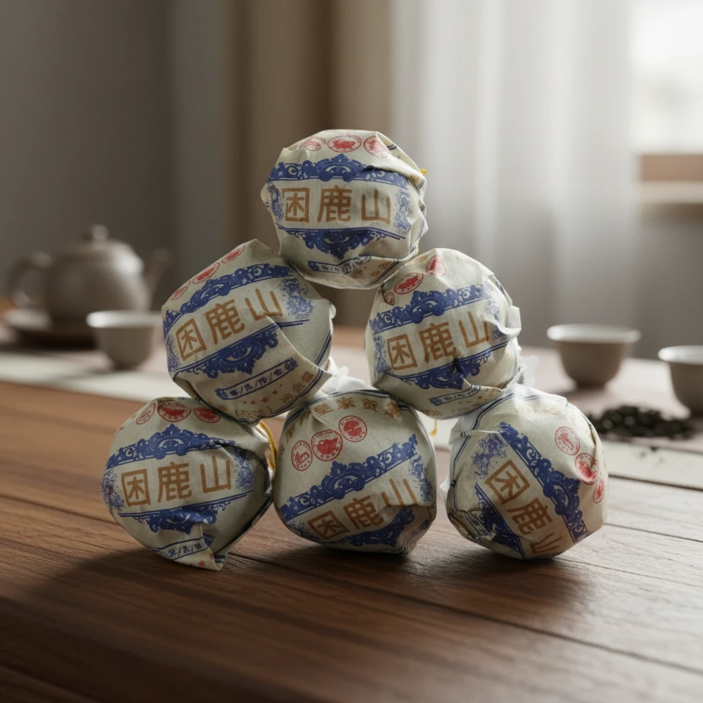 2025年 困鹿山【皇家贡茶】生茶龙珠 7克/颗(普洱茶区)