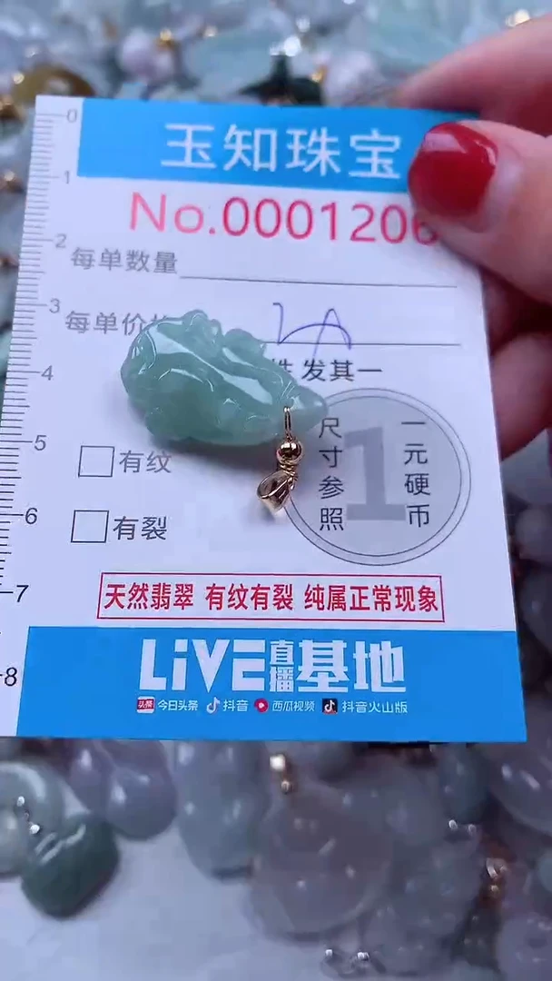 吊坠(不含链)未镶嵌翡翠1206