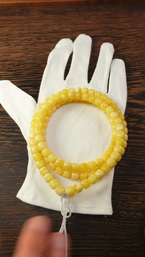 【闪购商品】蜜蜡手链未镶嵌2554/8.5mm红标老型108