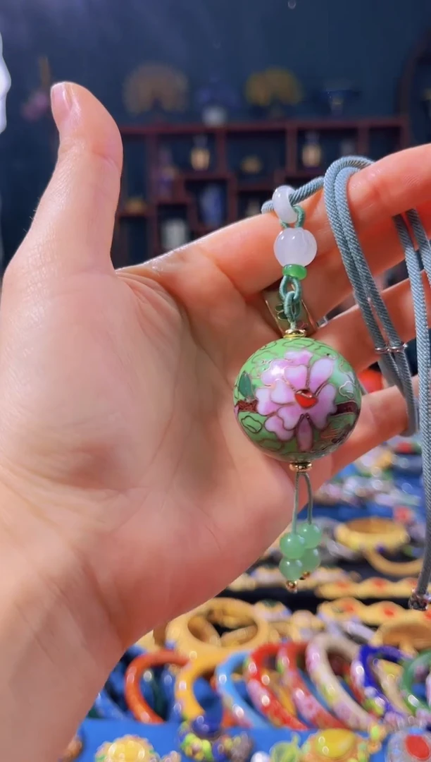 【闪购商品】非遗绝技 景泰蓝3.0项链 淡绿