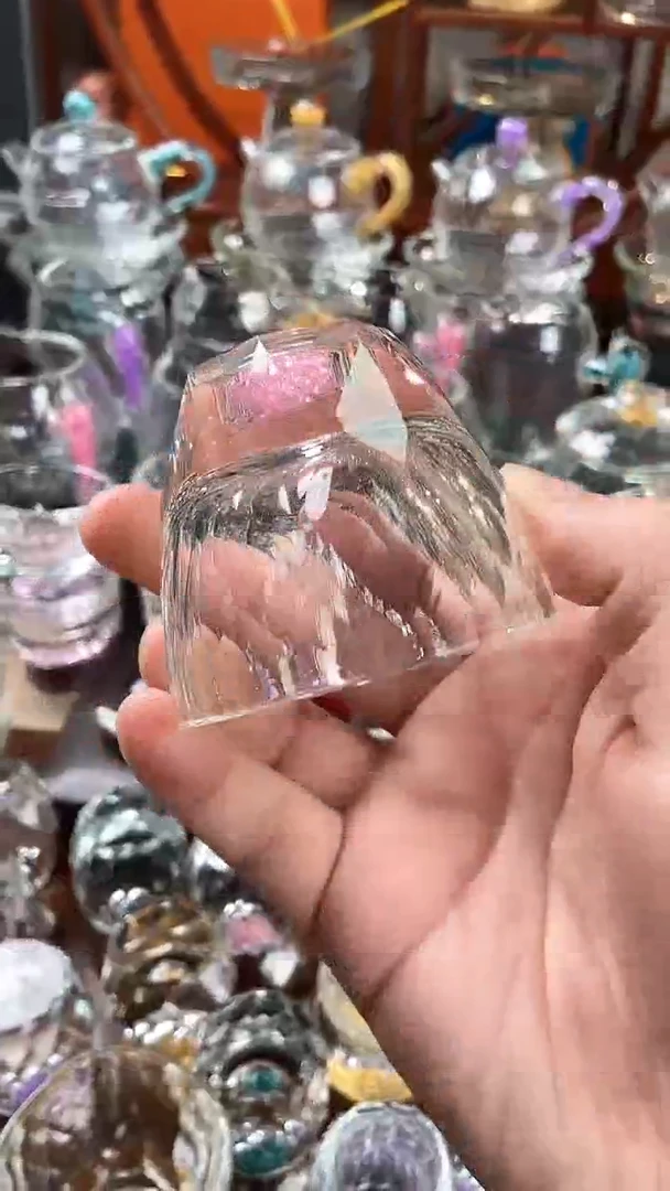 【闪购商品】玺宴新款水晶四方杯粉钻