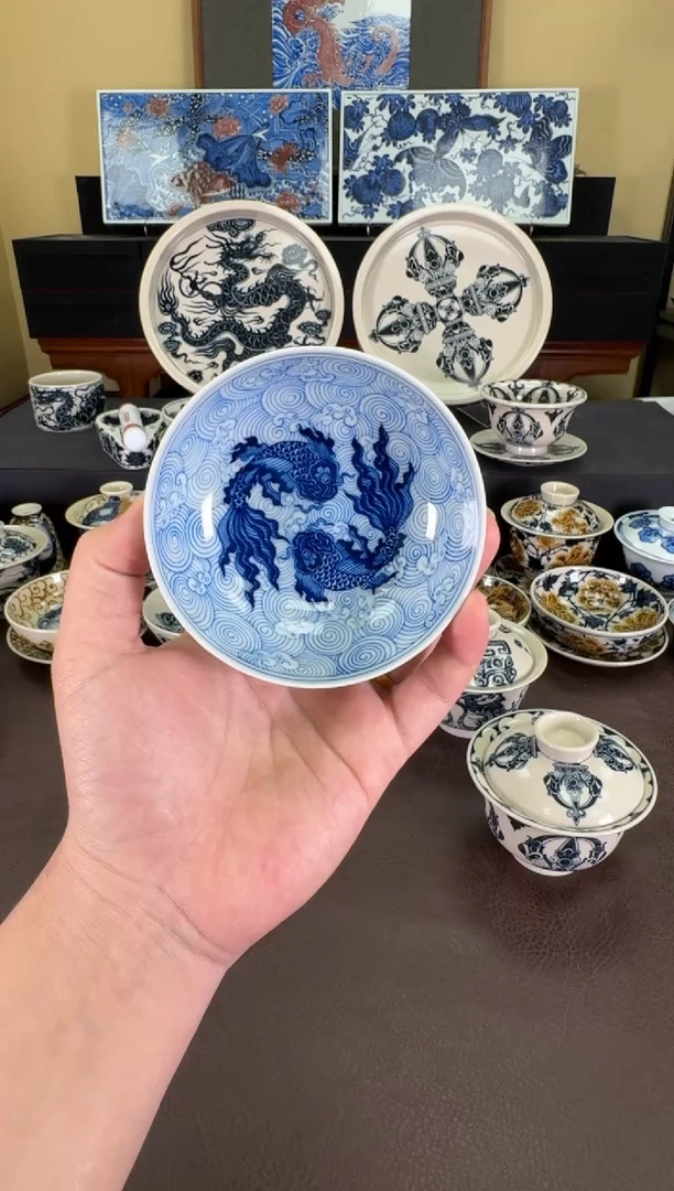 【闪购商品】羿器窑海水鲲普洱杯