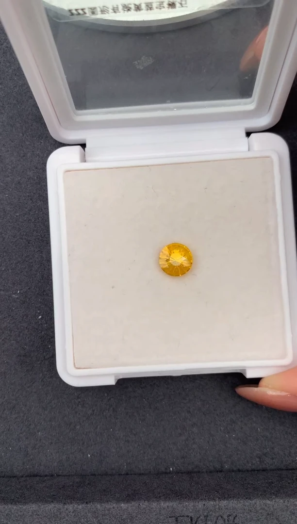 裸石彩色蓝宝石2ct黄蓝宝 定制 fc