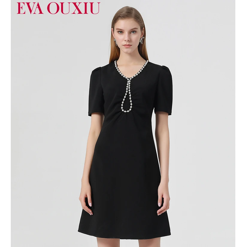 【诗语专属】EVA OUXIU/伊华欧秀连衣裙22WAQ7964