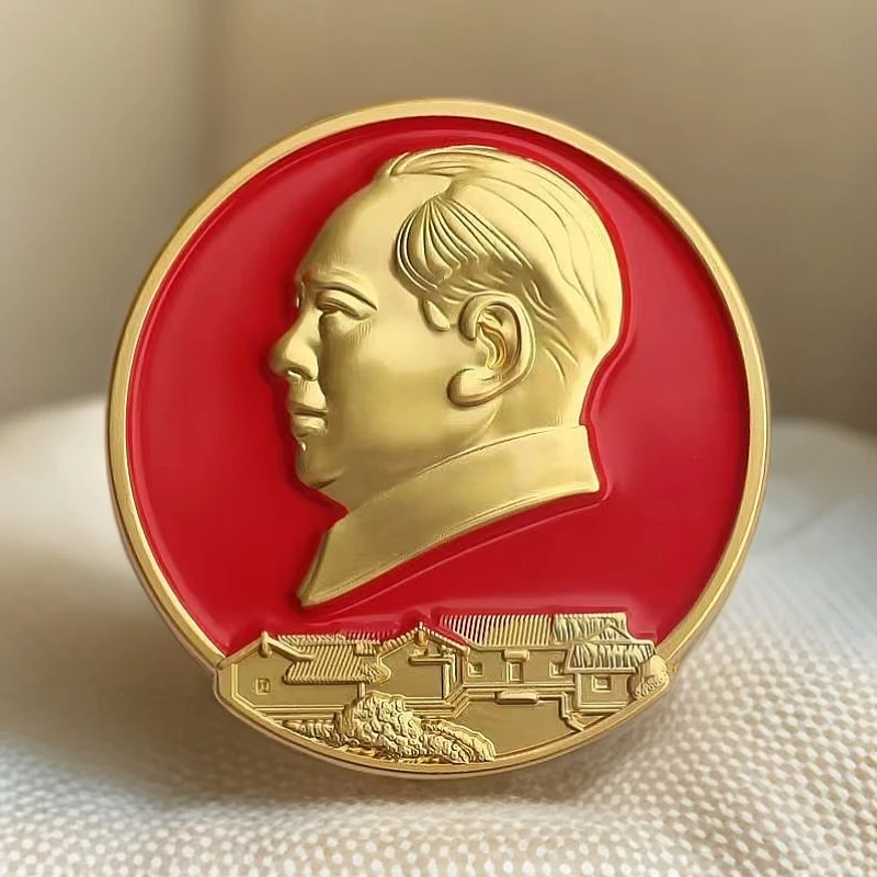 合金胸针 毛主席像章故居头像烤漆徽章胸章毛爷爷胸针伟人胸针