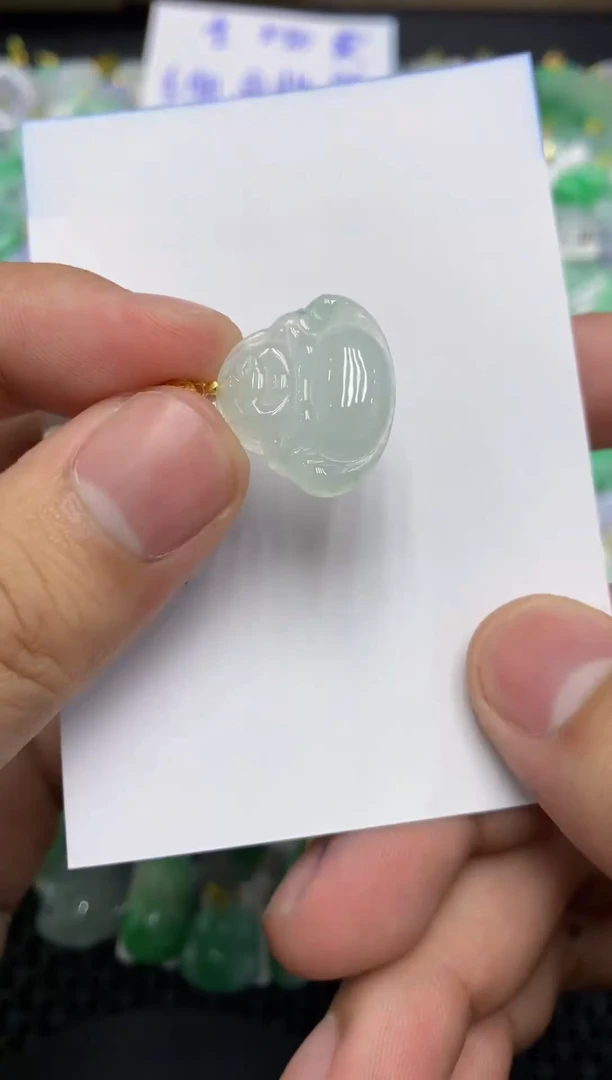 颈饰未镶嵌翡翠天然缅甸翡翠A货