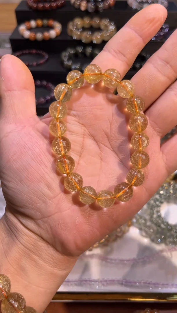未镶嵌手串水晶SJ-51金发晶