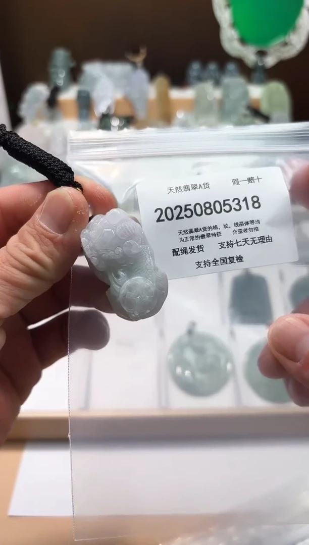 颈饰未镶嵌翡翠天然A货翡翠20250826