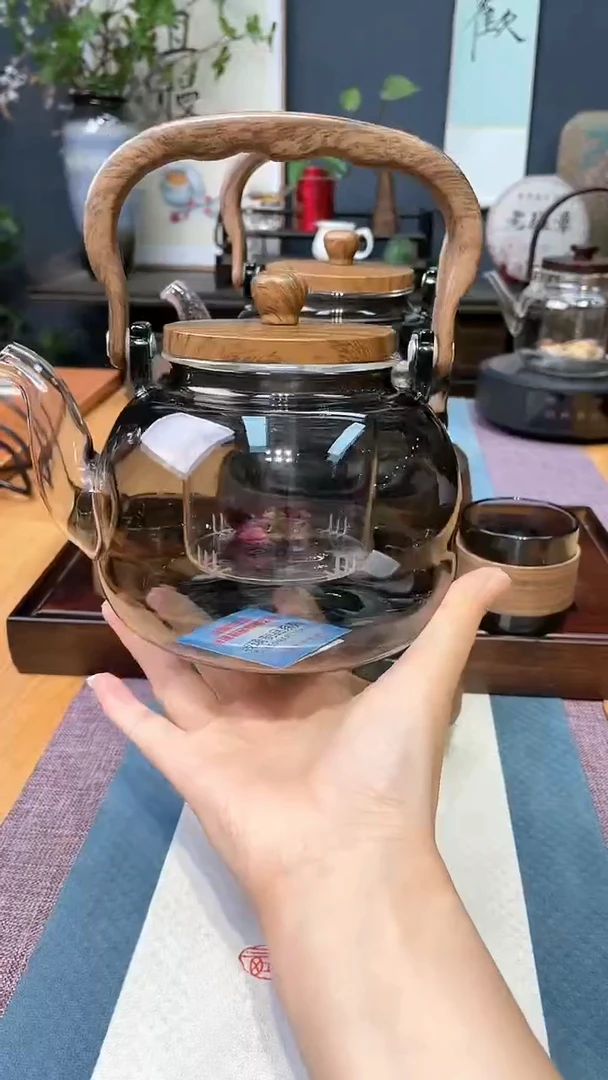 烟灰色福禄煮茶壶一个