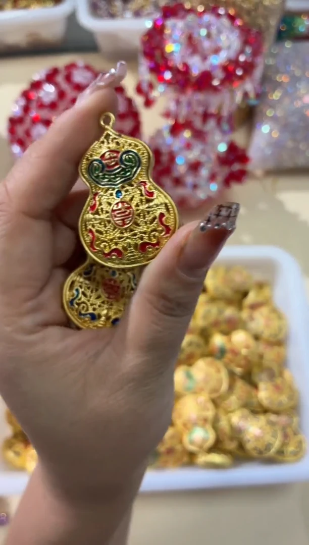 锌合金1632宝葫芦3个金色