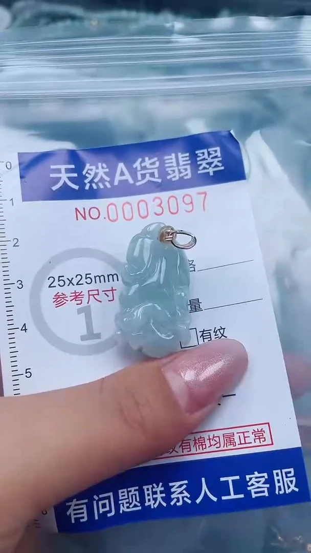 翡翠未镶嵌吊坠(不含链)1