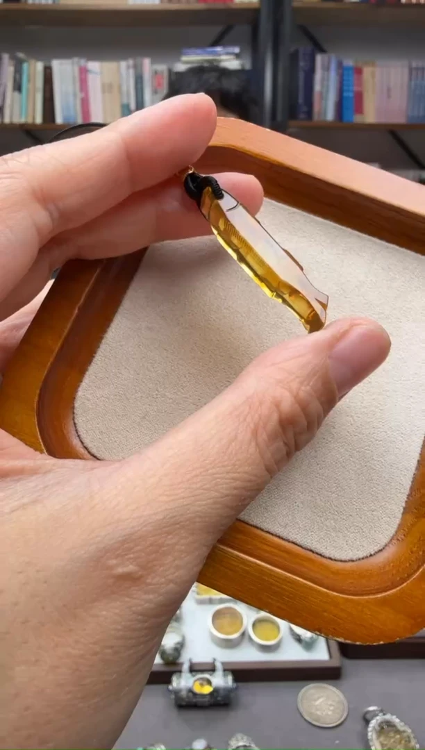 琥珀颈饰未镶嵌手机挂13