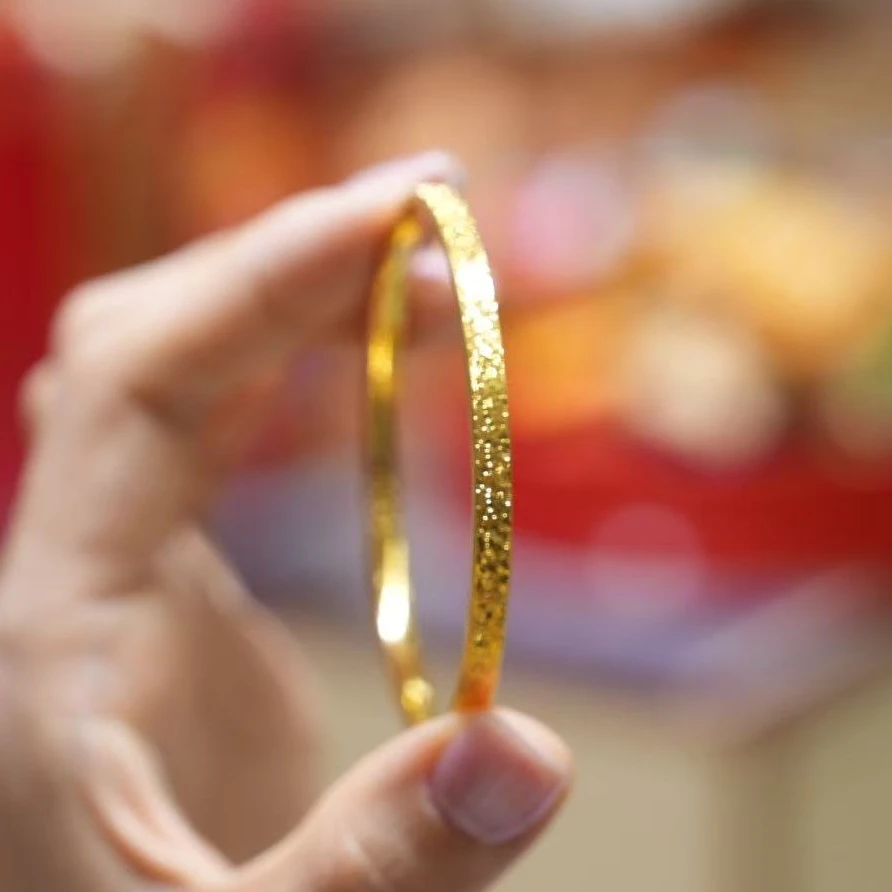【澄澄专享】足金999碎碎冰平安饰品 时尚百搭