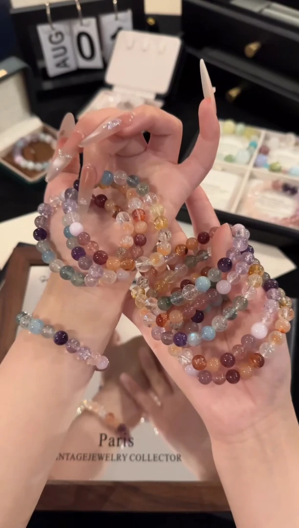 水晶手链合金多宝x2220